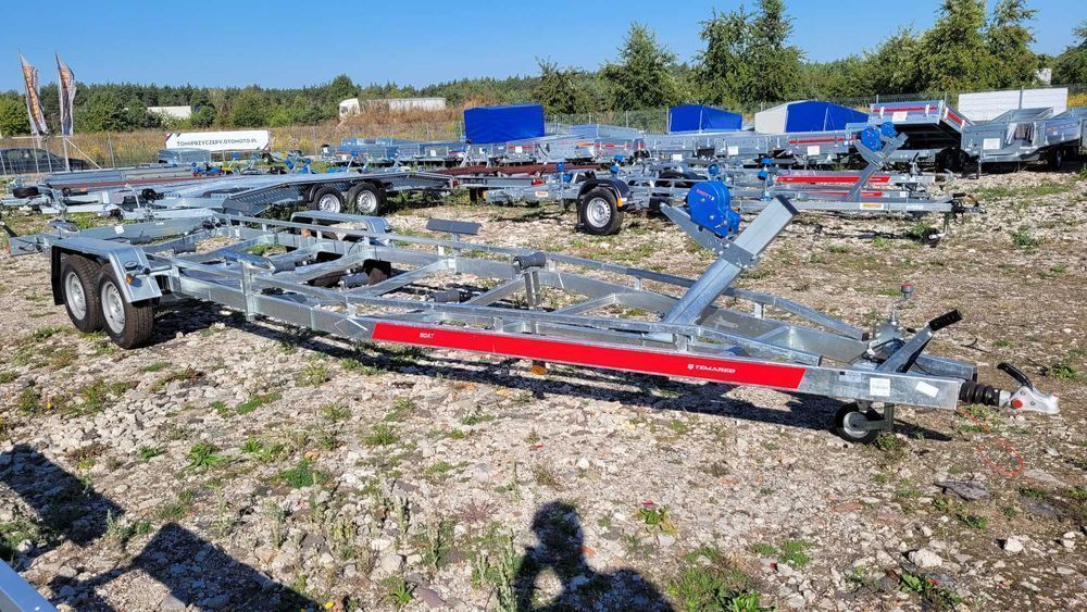 Przyczepa podłodziowa do 8.1m 3000DMC TEMA raty dostawa cała Polska