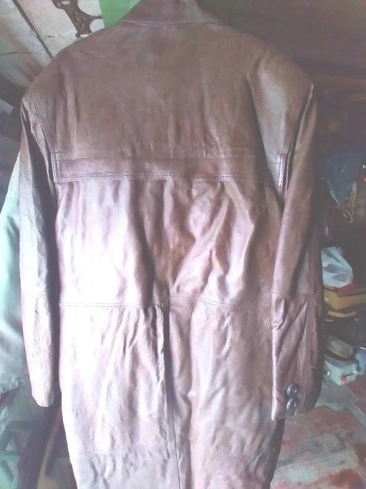 продам мужское пальто из кожи