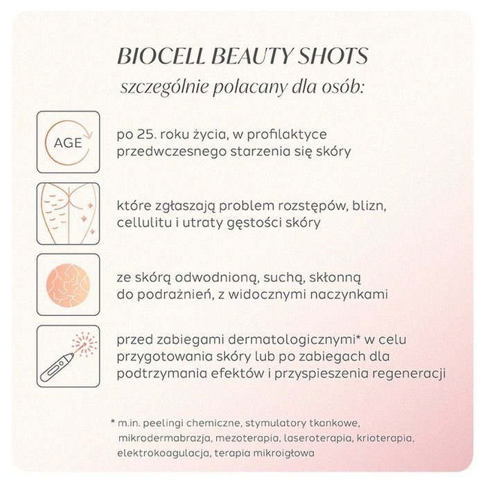 biocell beauty shots, kolagen w płynie, 14 x 25 ml