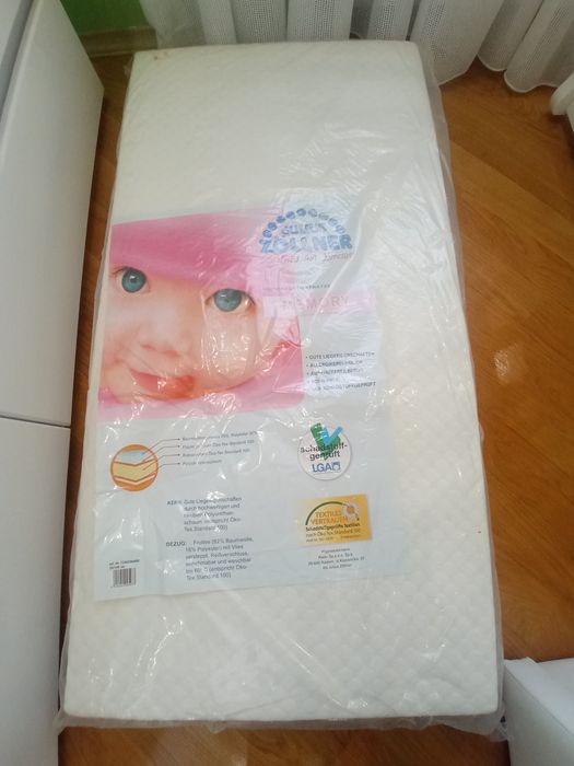 Ліжечко дитяче дерев'яне "Верес Лд 15" з матрацом нове