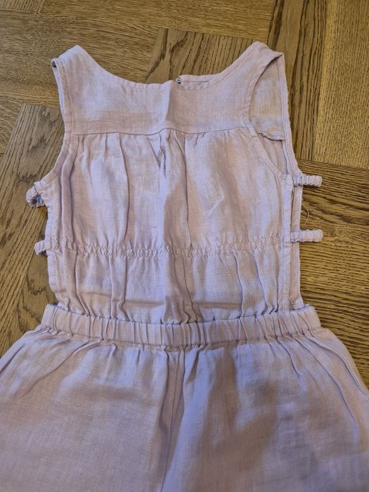 Elegancki lniany kombinezon ZARA. 140. Idealny.