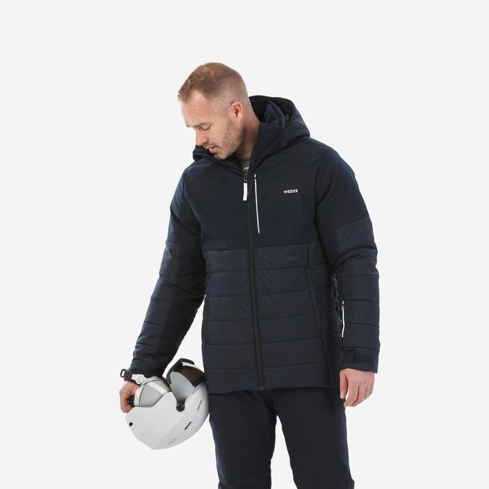 Casaco de ski e snowboard quente homem 100 - azul marinho