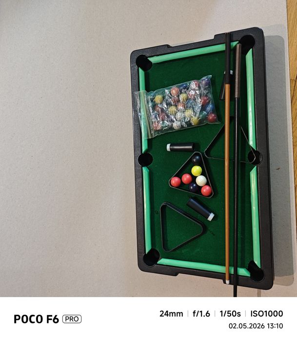 Gra Stołowa Bilard / Snooker dla dzieci - Kompletny zestaw