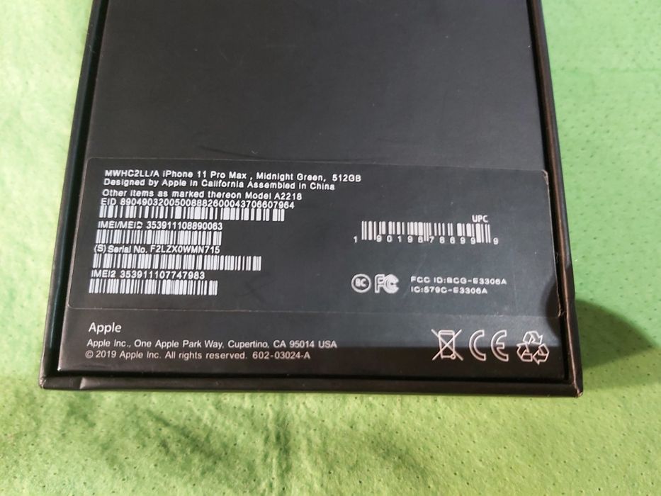 IPHONE 11 PRO MAX 512gb uszkodzony nie łapie sieci