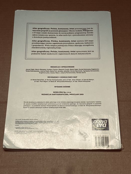 Atlas geograficzny - Polska, kontynenty, świat + załącznik