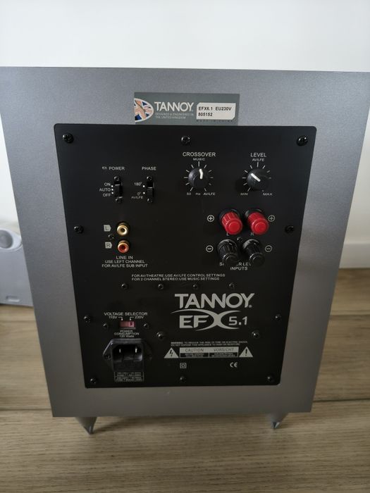 Zestaw głośników kina domowego 6.1 Tannoy EFX