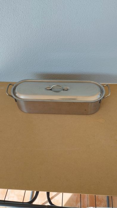 Tacho inox Beka, para cozer peixe ao vapor