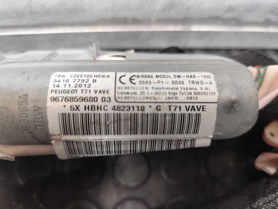 Cortinas de air bag peugeot 308