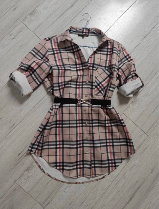 Koszula tunika w kratkę Uplander