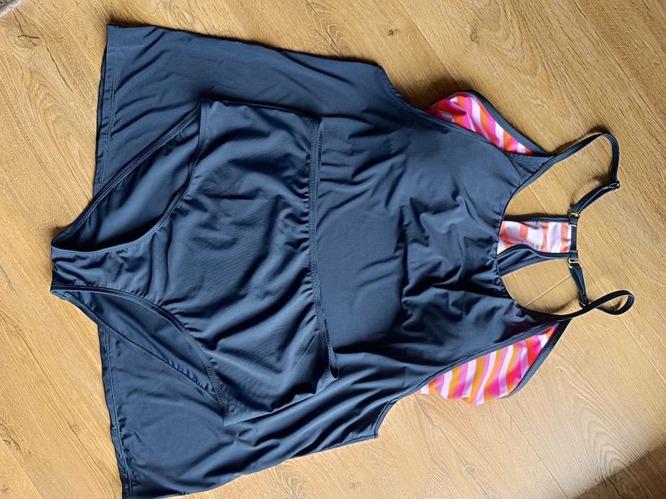 Kostium strój kąpielowy tankini rozmiar 42 majtki wysoki stan