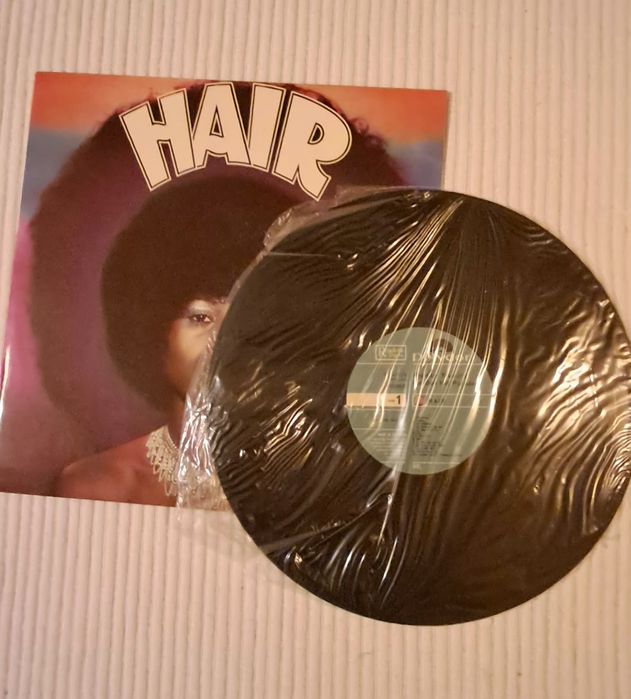 Discos LP em vinil do filme  "HAIR"