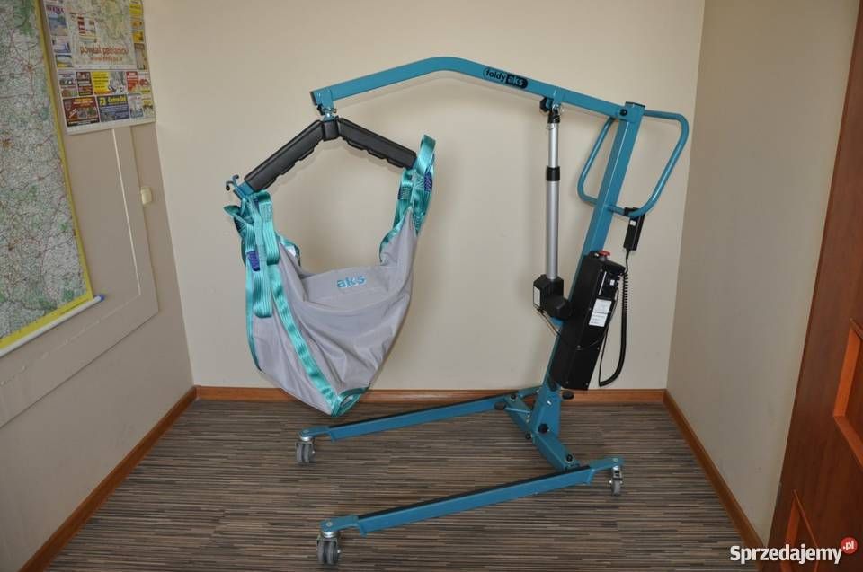 Podnośnik rehabilitacyjny elektryczny AKS FOLDY faktura nowe baterie