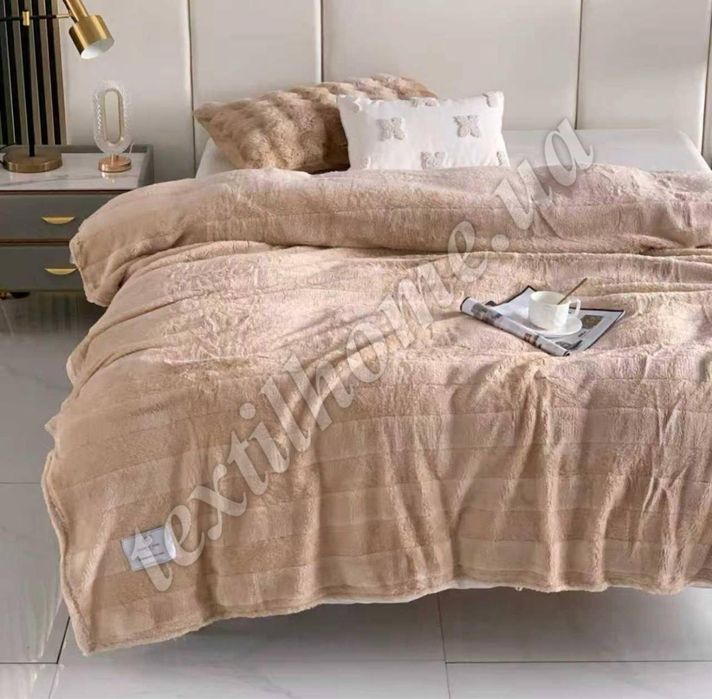 Плед покривало Велюр євро розмір Подарункове