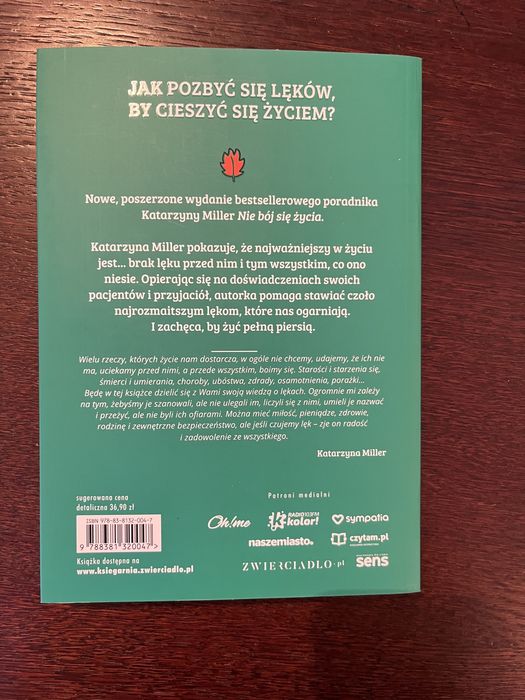 Nie bój się życia z dedykacją dla Darii i autografem