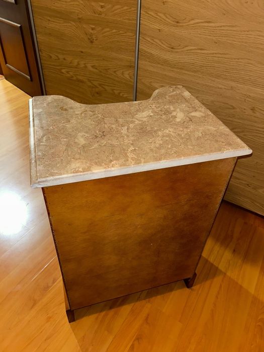 Cabeceiras e cómoda c/ pedra marmore