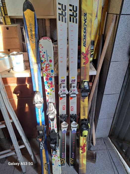 Skis de vários tamanhos