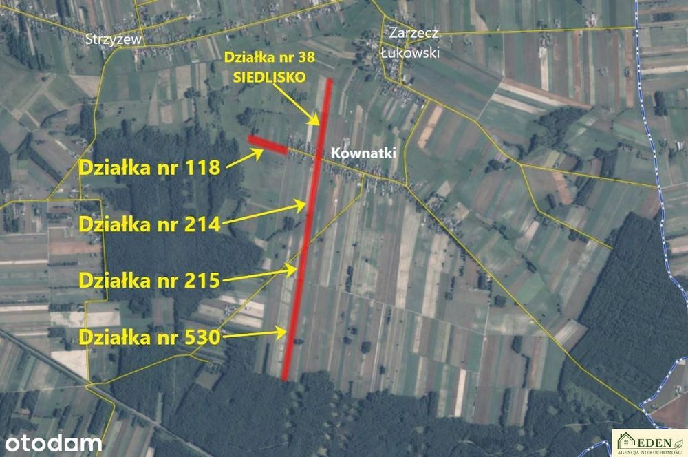 Kownatki działki bud.-rol. łącznie 5,04 ha