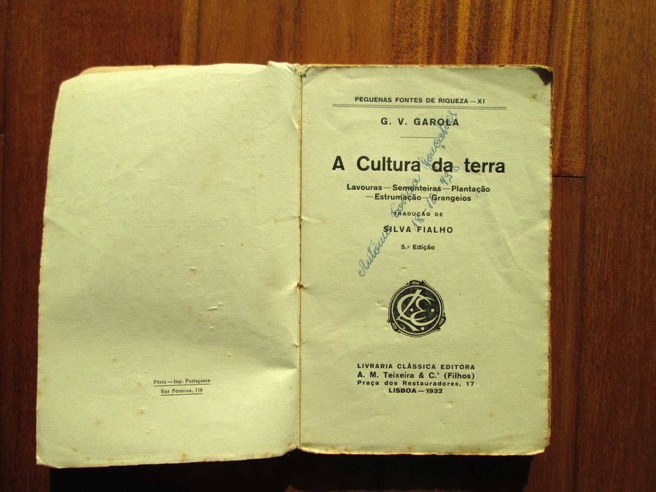 Agricultura - 3 Livros Antigos