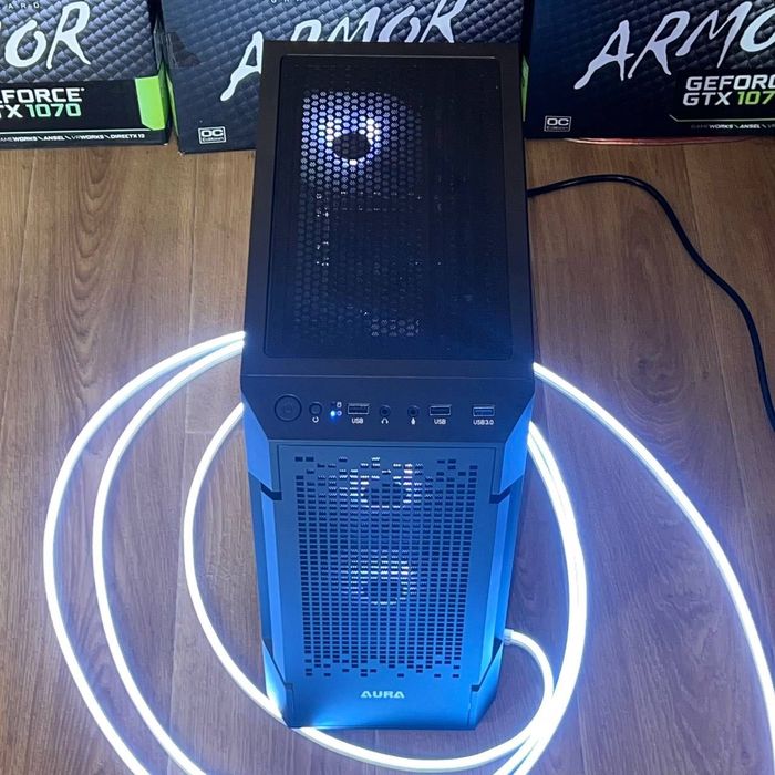 RTX 4060, Ryzen 5 5500, 16 ГБ DDR4, SSD 512 Игровой ПК