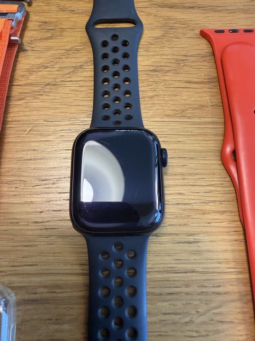 Apple Watch Nike Series 7 41 mm GPS + paski + etui | bardzo dobry stan