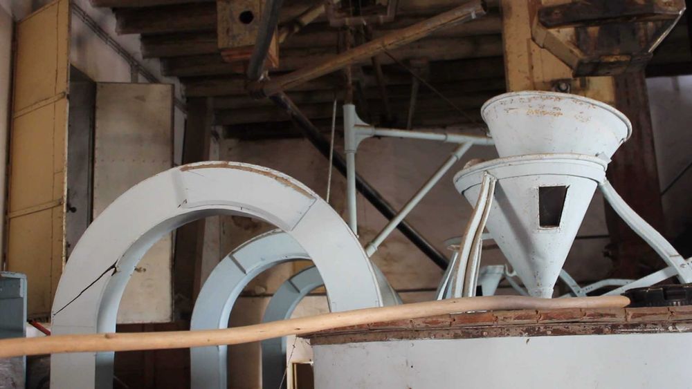 equipamentos de moagem de farinha antigos (1921)