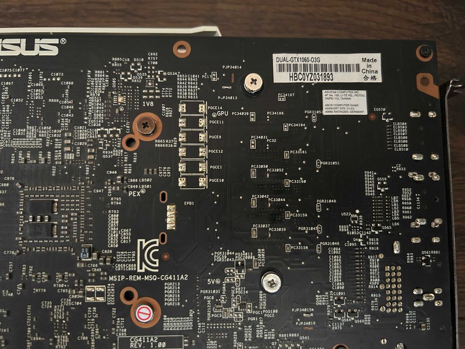 ТОП! Видеокарта NVIDIA GeForce GTX 1060 3GB GDDR5 ASUS Гарантия!