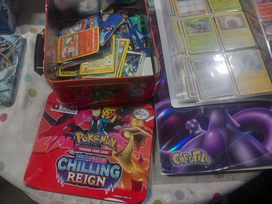 Grande lote pokemon, yu-gi-oh, invizimals, dragon  ball z