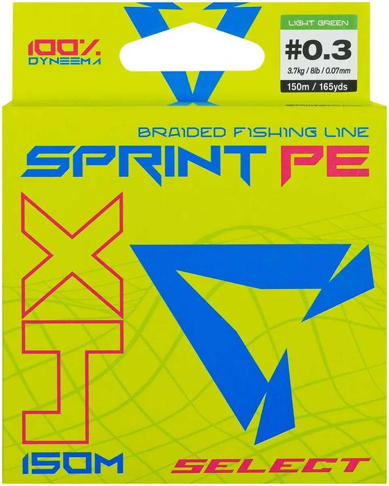 Шнур рыболовный Select Basic PE 100м, 150м/ Select Sprint PE