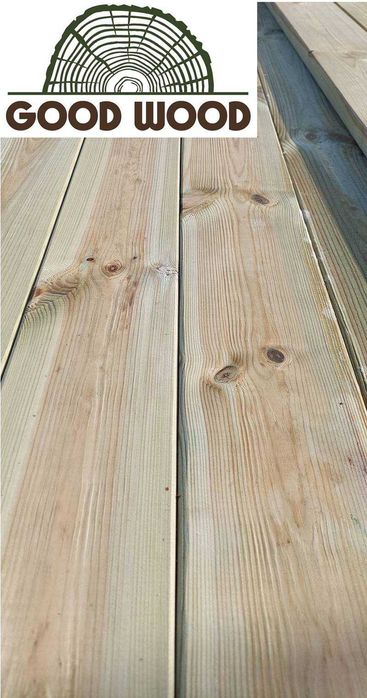 Deski tarasowe IMPREGNOWANE NTR ciśnieniowo deska na taras SZWEDZKA!