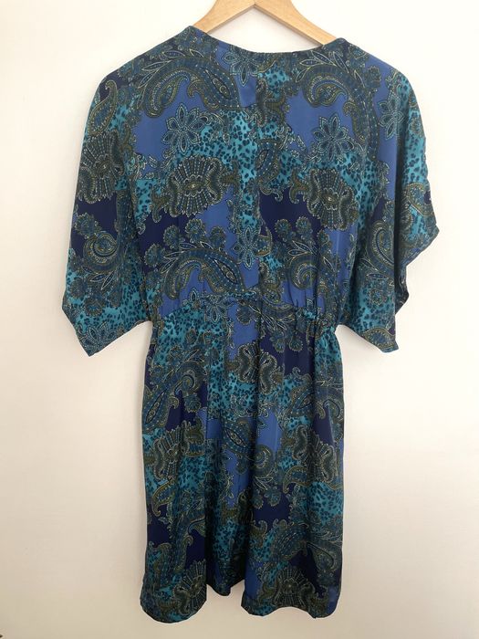 Vestido tons azul curto tamanho S