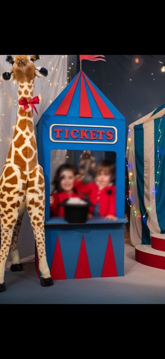 Cenário CIRCO — Booth + Palco + Pedestal