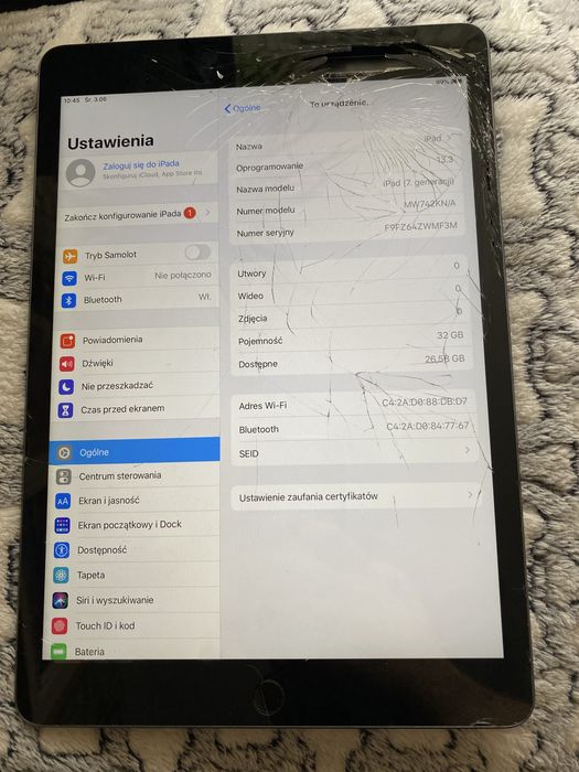 iPad a2197 Gen. 7 32GB