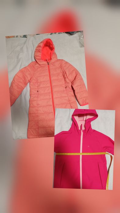 Демі пальто для дівчинки, 7-10 років та куртка Soft Shell, 9-10 років