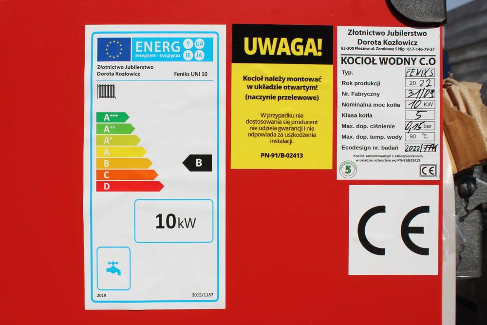 Kocioł Węglowy 10 kW Klasa 5 Ecodesign | Piec Zasypowy | Obsługa klienta 7 dni w tygodniu