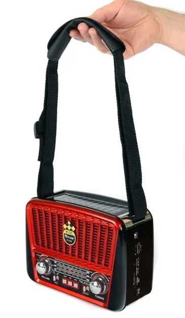 Радиоприемник радио GOLON-RX-456 с солнечной батареей USB+SD