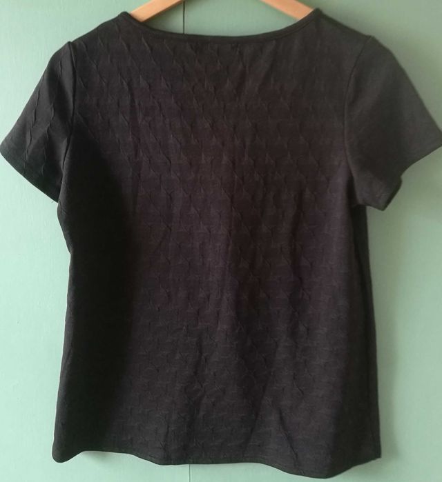 Bluzka czarna kokarda