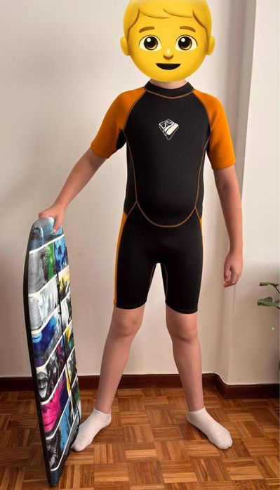 Fato de Surf. Para crianças de 14 anos