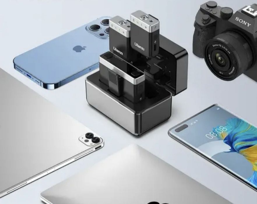 Мікрофон петличний бездротовий Ulanzi AM18,Android, Iphone та камери
