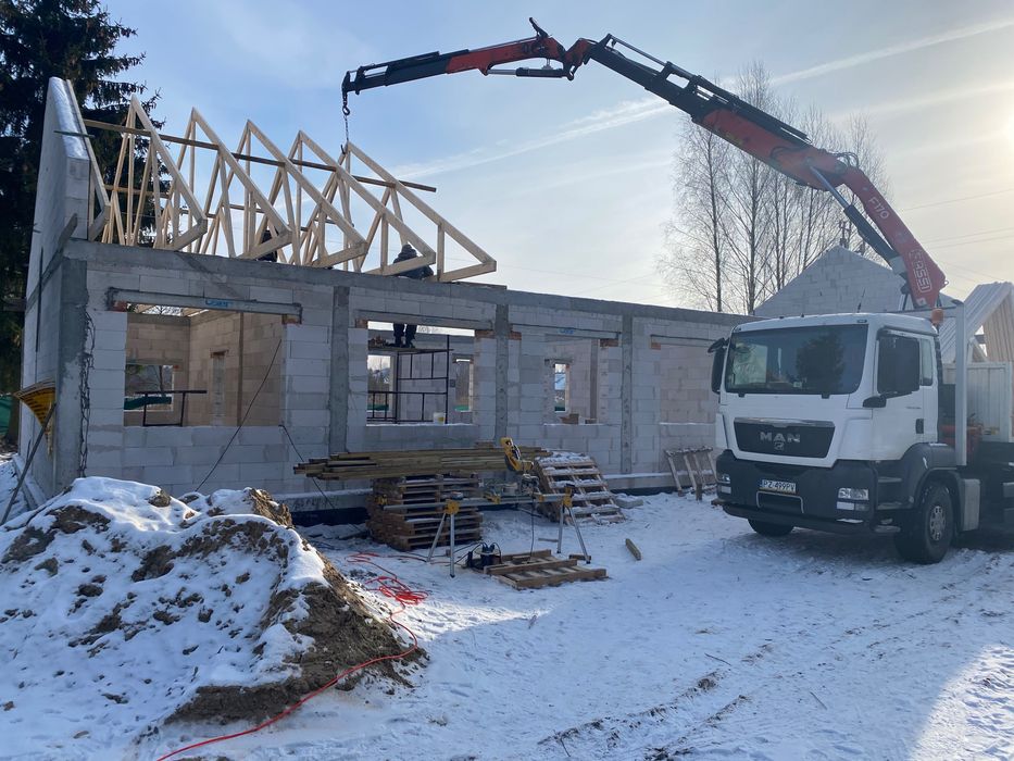 Więźba dachowa impregnowana, kantówka iglasta sosnowa modrzew