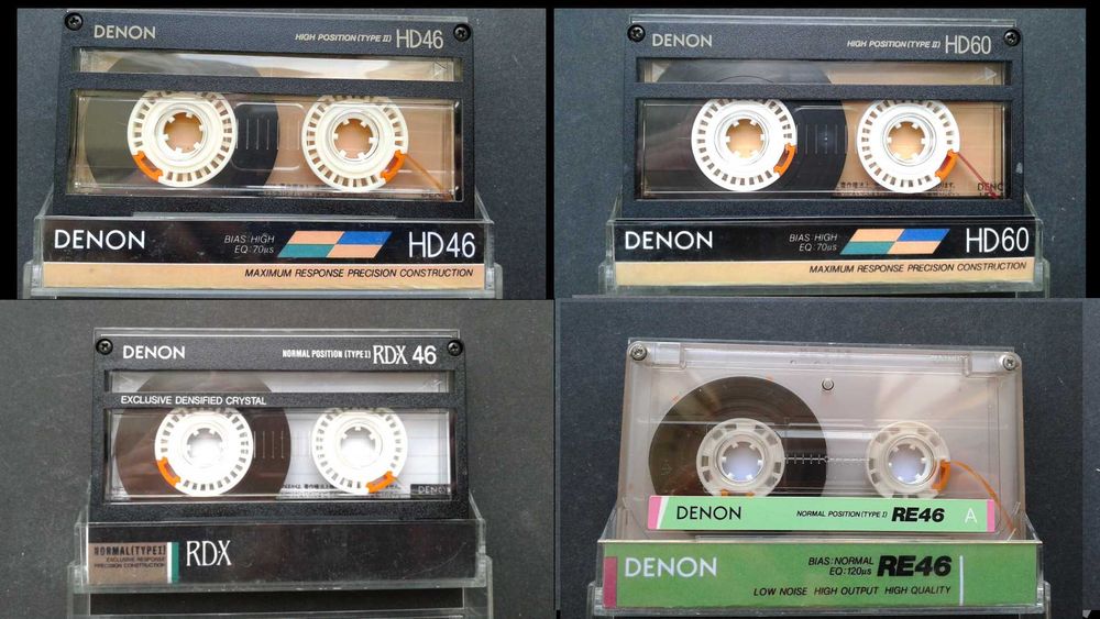 Аудиокассеты Denon HD-X, Denon RD-X, Denon HG-S, Denon HD7S