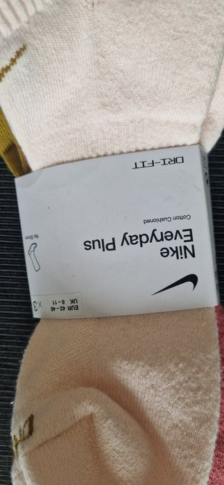 Nike Performance skarpetki stopki Dri-Fit 42-46 3pak frotka NOWE