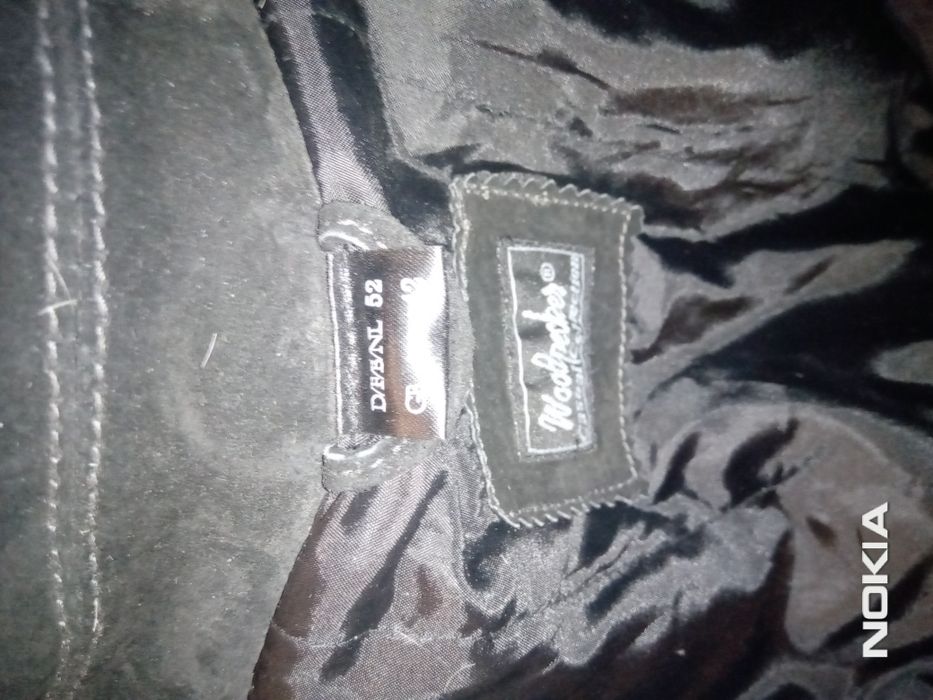 Krótka skórzana meska