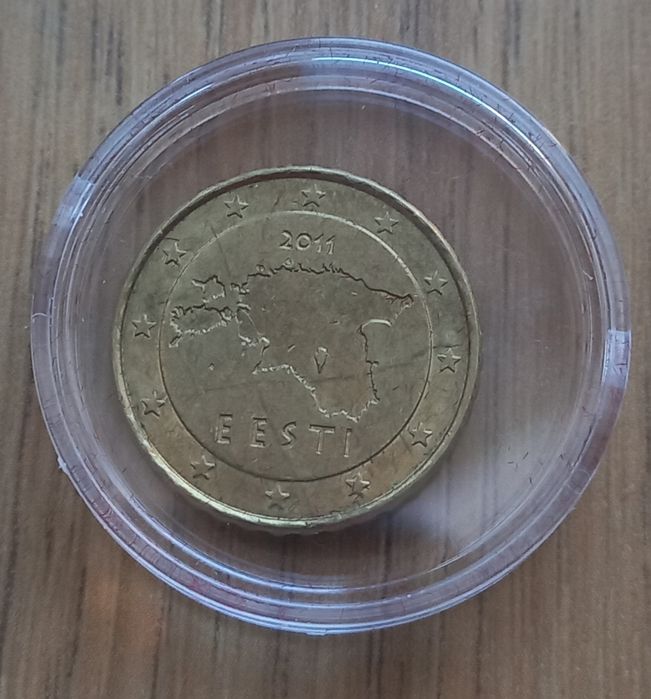 10 eurocentów 2011 r. Estonia w ochronnym kapslu
