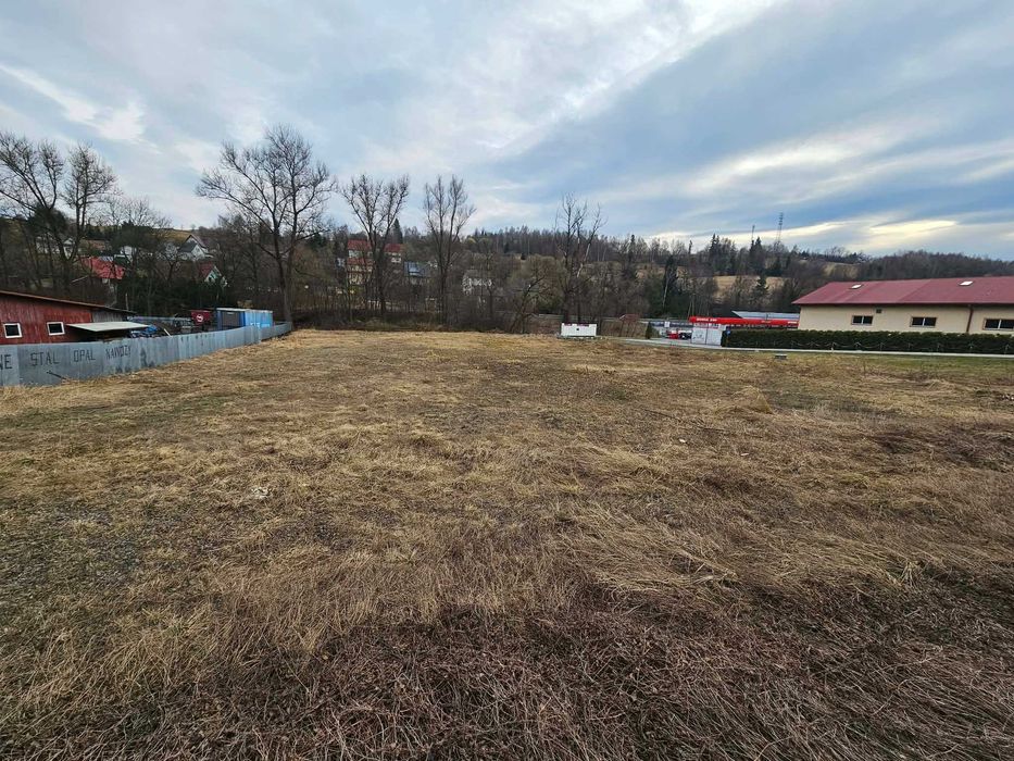 Jordanów - Działka usługowa 3000m2 przy DK28 – NA WYNAJEM LUB SPRZEDAŻ