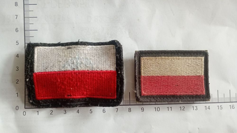Naszywki flaga Polski 2 sztuki
