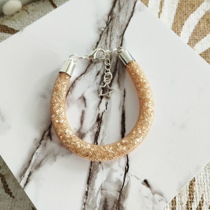 Bransoletka z siatki jubilerskiej