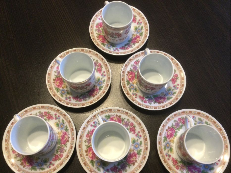 Komplet do kawy porcelanowy