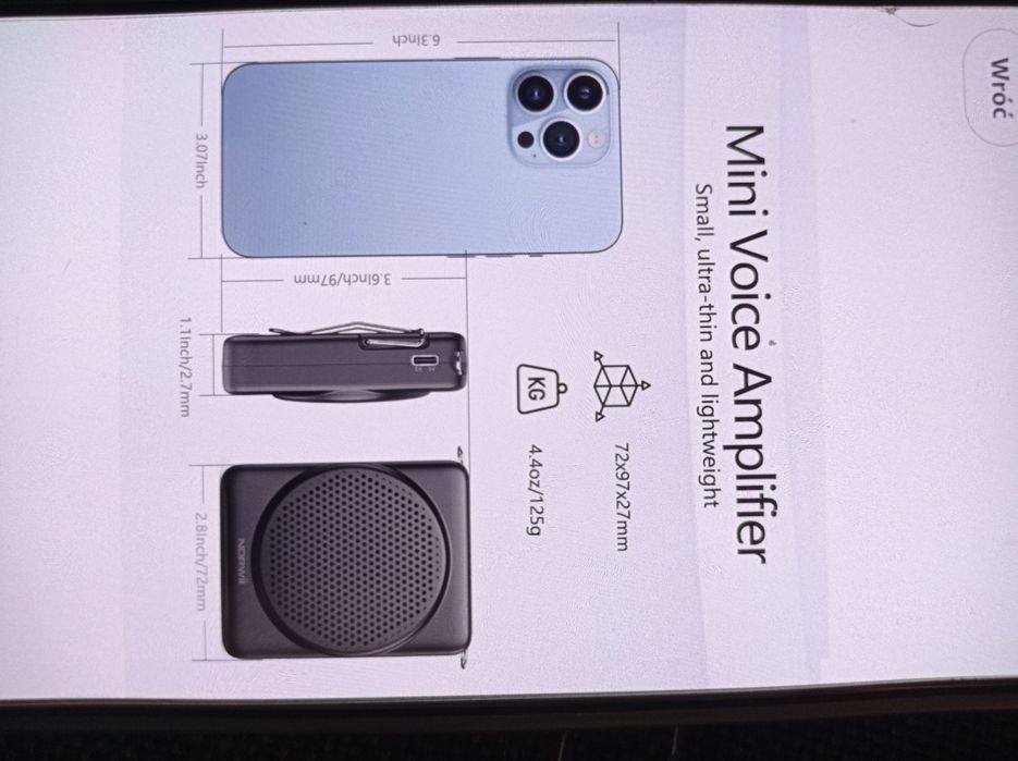 Mini wzmacniacz głosu