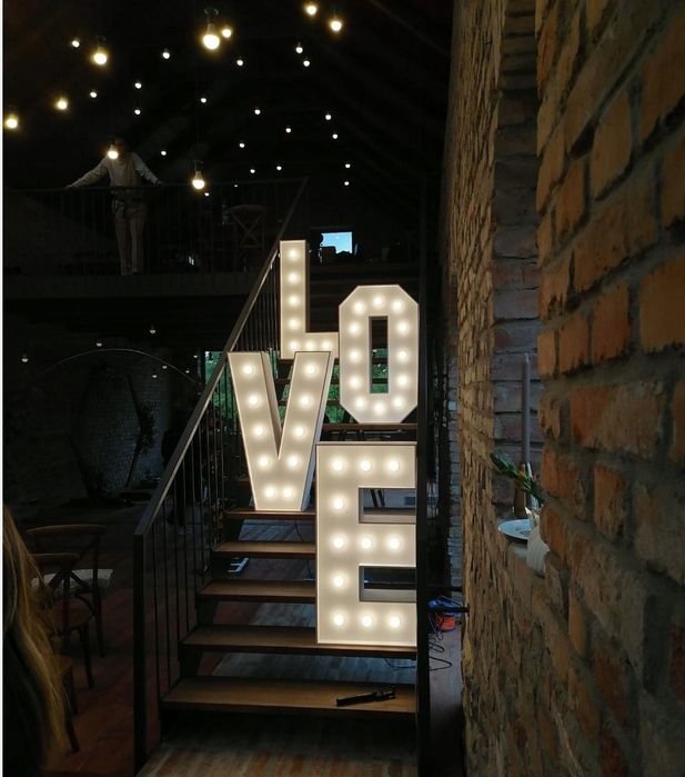 Napis LOVE LED , duże super efekt z transportem- na wesele , event