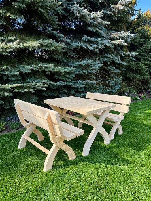 PROMOCJA!! Drewniane solidne meble ogrodowe OD RĘKI! ławy i stoły do ogrodu 120 cm